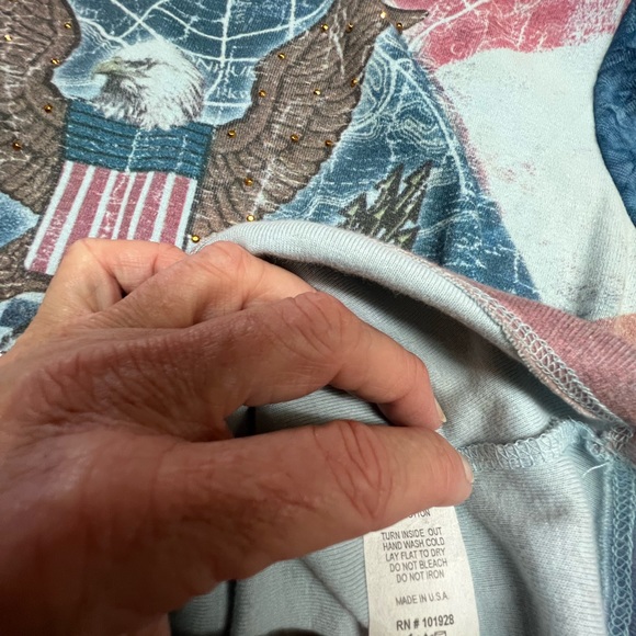 Ladies Susie in the City Novelty Tee size L red-white-blue - Picture 9 of 10